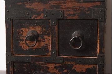 アンティーク家具　古民具　明治大正期　情緒あふれる硯箱(小引き出し)(R-040706)