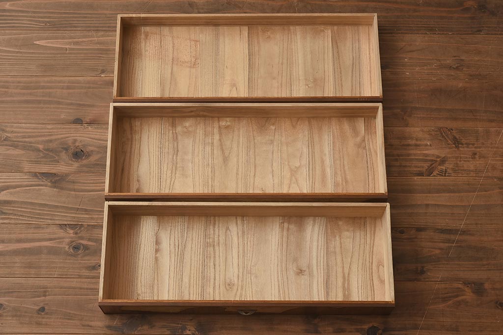 昭和中期　和装小物入れ　扇の意匠が上品な小引き出し(小物収納)(R-040710)