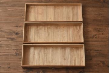 昭和中期　和装小物入れ　扇の意匠が上品な小引き出し(小物収納)(R-040710)