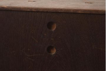 アンティーク家具　指物家具　桑材　上品な木味の小引き出し(卓上収納、小物収納)(R-040711)