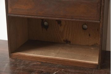 アンティーク家具　指物家具　桑材　上品な木味の小引き出し(卓上収納、小物収納)(R-040711)