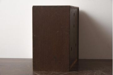 アンティーク家具　指物家具　桑材　上品な木味の小引き出し(卓上収納、小物収納)(R-040711)