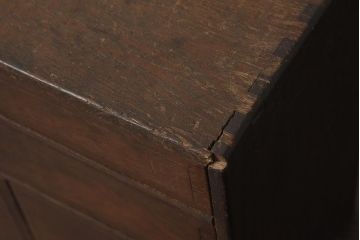 アンティーク家具　指物家具　桑材　上品な木味の小引き出し(卓上収納、小物収納)(R-040711)