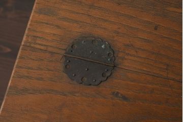 アンティーク家具　タモ材　玉杢が存在感を引き立てる裁縫箱(ソーイングボックス、小引き出し)(R-040718)
