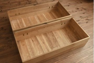 アンティーク家具　和製アンティーク　桐材　素朴な和の趣き漂う箪笥ローボード(ローチェスト、引き出し、衣装箪笥、桐箪笥、桐たんす)(R-040719)