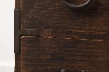 アンティーク家具　和製アンティーク　桐材　素朴な和の趣き漂う箪笥ローボード(ローチェスト、引き出し、衣装箪笥、桐箪笥、桐たんす)(R-040719)