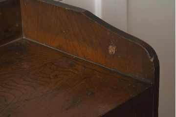 レトロ家具　大正ロマン　栓材　扉の透かしが上品な本箱(ブックケース、収納棚、キャビネット)(R-040721)