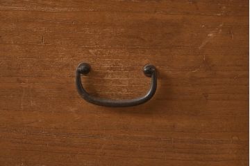 レトロ家具　前面桐材　柔らかでレトロな雰囲気の三段重ね箪笥(和タンス、衣装箪笥、チェスト、桐箪笥、桐たんす)(R-040722)