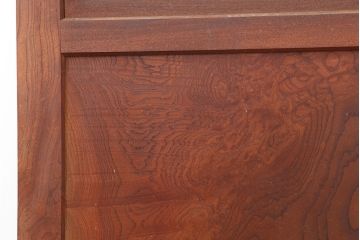 アンティーク家具　和製アンティーク　大正昭和初期　激レア　両開き　美しい杢目の総ケヤキ材でつくられた折り戸1対(親子ドア、木製ドア、扉)(R-040727)