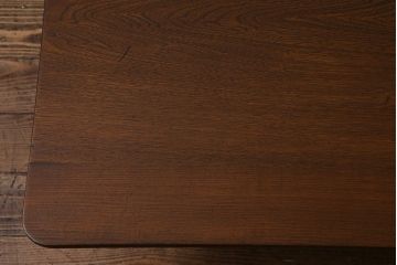 レトロ家具　昭和中期　栓材　味わい深い木肌が魅力の角ちゃぶ台(折りたたみテーブル、座卓、ローテーブル)(R-040732)
