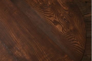 レトロ家具　昭和初期　栓材　温かみのある素朴な雰囲気が魅力の丸ちゃぶ台(折りたたみテーブル、座卓、ローテーブル)(R-040734)