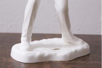 アンティーク雑貨　昭和中期　ノリタケ　ボーンチャイナ　ゴルフファー像(置き物、ディスプレイ雑貨)(R-040739)