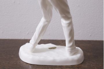 アンティーク雑貨　昭和中期　ノリタケ　ボーンチャイナ　ゴルフファー像(置き物、ディスプレイ雑貨)(R-040739)