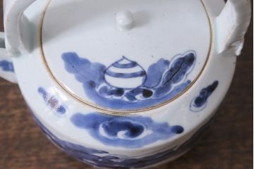 江戸中期　古伊万里　雲龍文　染付　銚子(急須、水注)(R-040741)