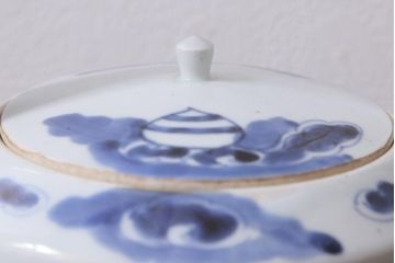 江戸中期　古伊万里　雲龍文　染付　銚子(急須、水注)(R-040741)