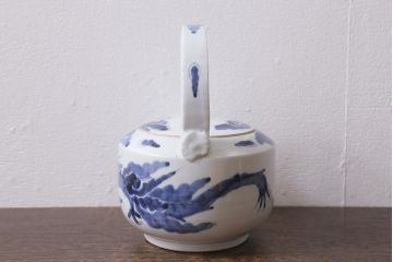 江戸中期　古伊万里　雲龍文　染付　銚子(急須、水注)(R-040741)