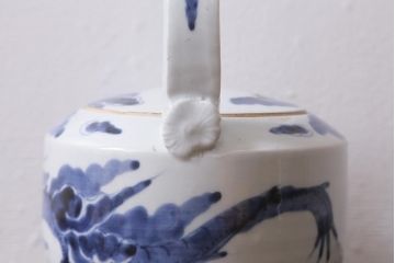 江戸中期　古伊万里　雲龍文　染付　銚子(急須、水注)(R-040741)