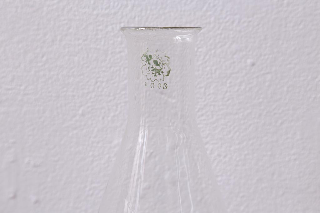 レトロ雑貨　昭和レトロ　実験器具　ビーカーセット6点(メスシリンダー、三角フラスコ)(R-040751)