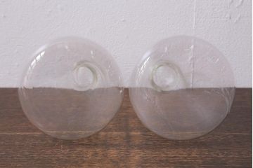 レトロ雑貨　昭和レトロ　実験器具　ビーカーセット6点(メスシリンダー、三角フラスコ)(R-040751)