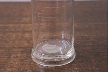 レトロ雑貨　昭和レトロ　実験器具　ビーカーセット6点(メスシリンダー、三角フラスコ)(R-040751)