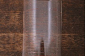 レトロ雑貨　昭和レトロ　実験器具　ビーカーセット6点(メスシリンダー、三角フラスコ)(R-040751)