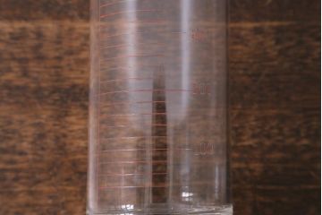 レトロ雑貨　昭和レトロ　実験器具　ビーカーセット6点(メスシリンダー、三角フラスコ)(R-040751)