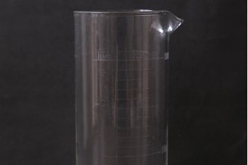 レトロ雑貨　昭和レトロ　実験器具　ビーカーセット6点(メスシリンダー、三角フラスコ)(R-040751)