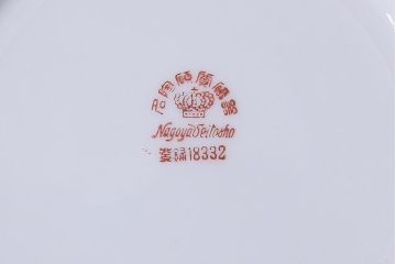 アンティーク雑貨　名古屋製陶会社　名陶硬質磁器　昭和レトロなカップ&ソーサー6客(R-040752)
