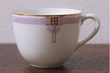 アンティーク雑貨　名古屋製陶会社　名陶硬質磁器　昭和レトロなカップ&ソーサー6客(R-040752)