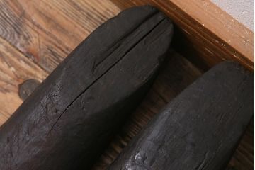 アンティーク雑貨　南会津　やまげんぺい木型(古民具、わらじ、草履)(R-040753)