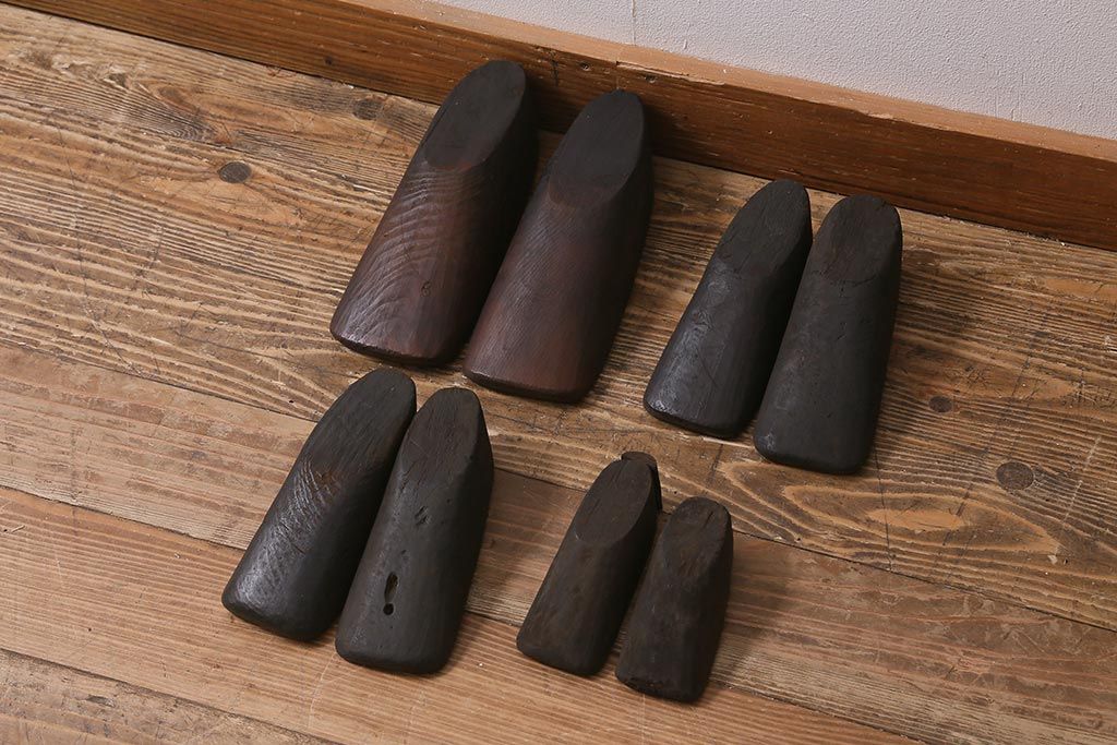 アンティーク雑貨　南会津　やまげんぺい木型(古民具、わらじ、草履)(R-040754)