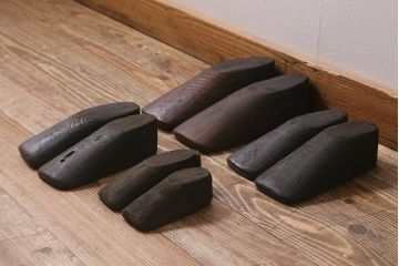 アンティーク雑貨　南会津　やまげんぺい木型(古民具、わらじ、草履)(R-040754)