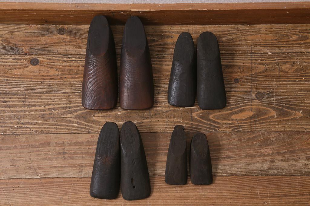 アンティーク雑貨　南会津　やまげんぺい木型(古民具、わらじ、草履)(R-040754)