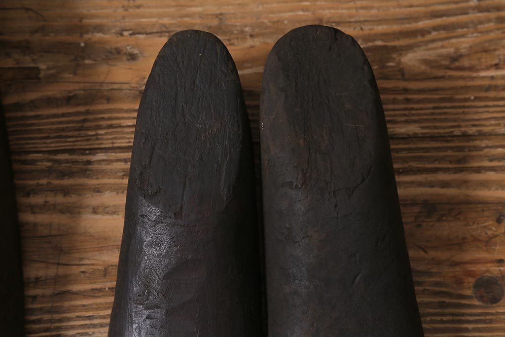 アンティーク雑貨　南会津　やまげんぺい木型(古民具、わらじ、草履)(R-040754)