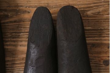 アンティーク雑貨　南会津　やまげんぺい木型(古民具、わらじ、草履)(R-040754)