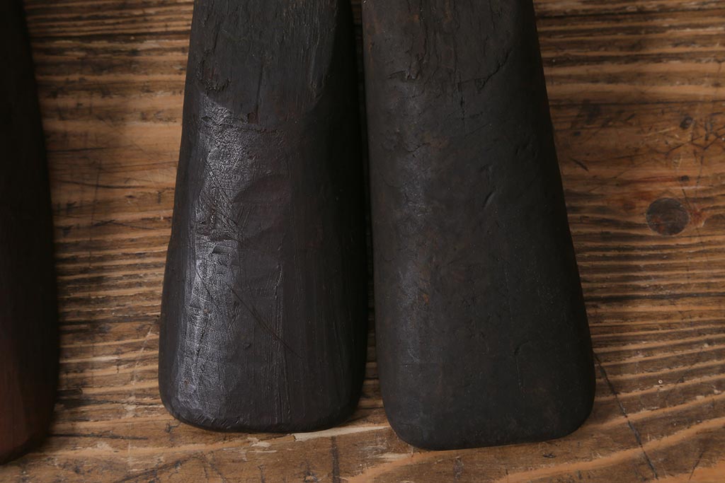 アンティーク雑貨　南会津　やまげんぺい木型(古民具、わらじ、草履)(R-040754)