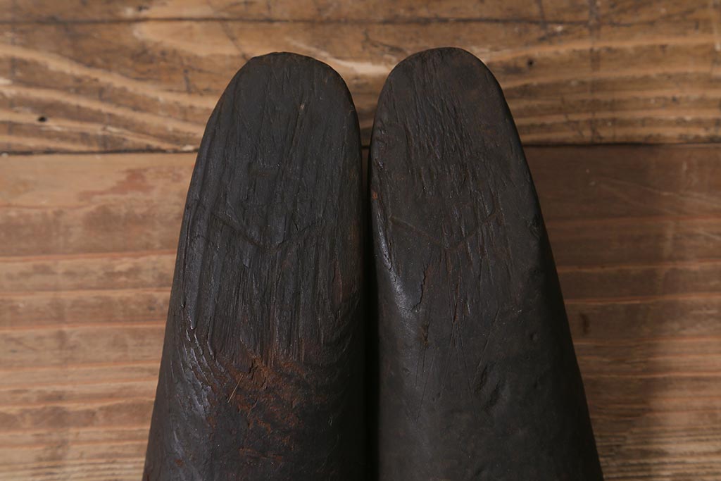 アンティーク雑貨　南会津　やまげんぺい木型(古民具、わらじ、草履)(R-040754)