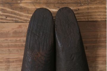 アンティーク雑貨　南会津　やまげんぺい木型(古民具、わらじ、草履)(R-040754)