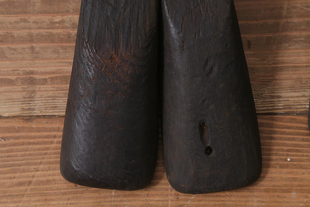 アンティーク雑貨　南会津　やまげんぺい木型(古民具、わらじ、草履)(R-040754)