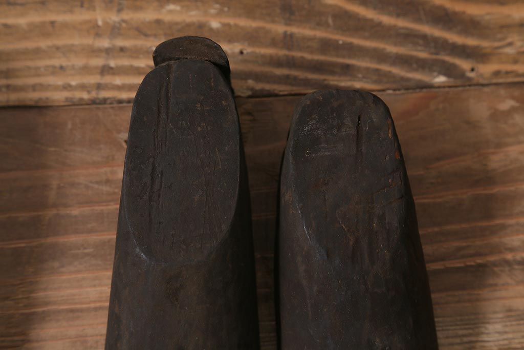 アンティーク雑貨　南会津　やまげんぺい木型(古民具、わらじ、草履)(R-040754)