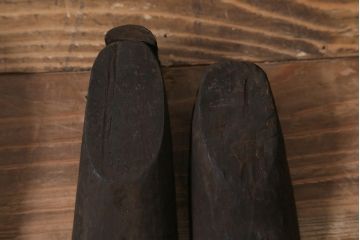 アンティーク雑貨　南会津　やまげんぺい木型(古民具、わらじ、草履)(R-040754)