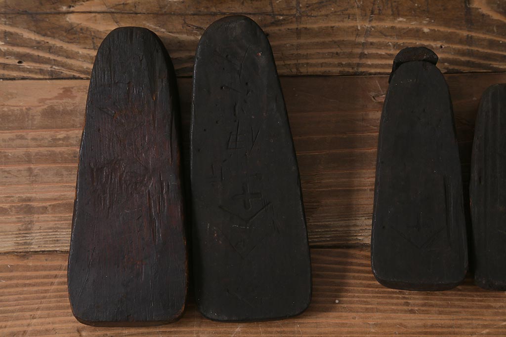 アンティーク雑貨　南会津　やまげんぺい木型(古民具、わらじ、草履)(R-040754)