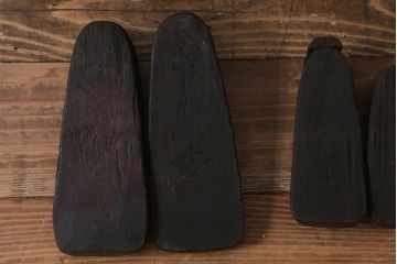 アンティーク雑貨　南会津　やまげんぺい木型(古民具、わらじ、草履)(R-040754)