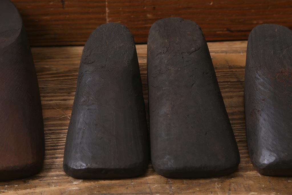 アンティーク雑貨　南会津　やまげんぺい木型(古民具、わらじ、草履)(R-040754)