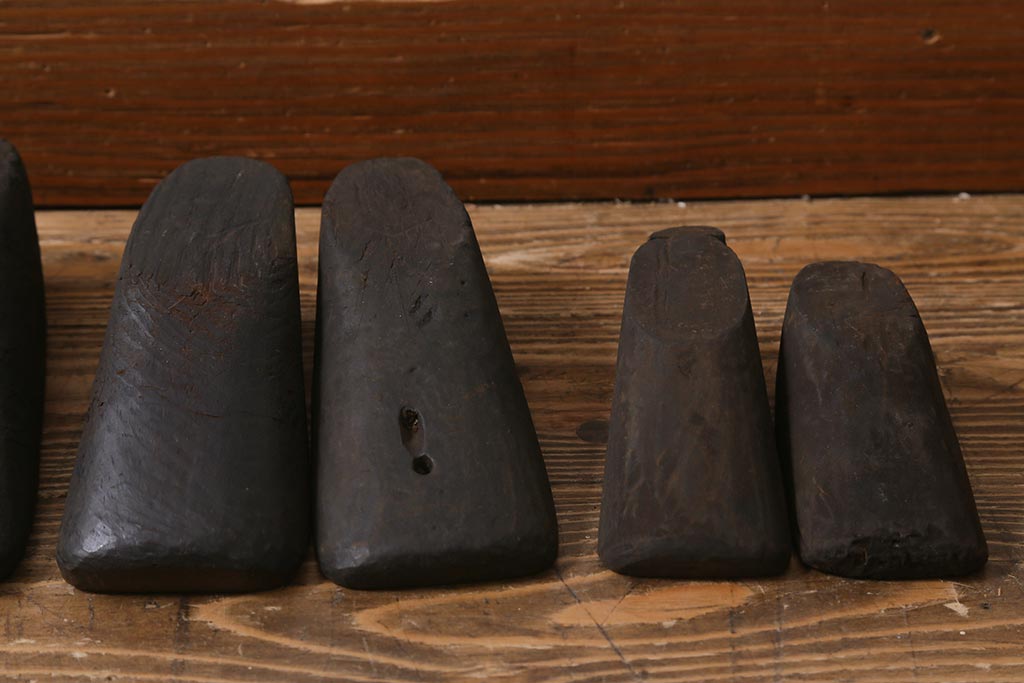 アンティーク雑貨　南会津　やまげんぺい木型(古民具、わらじ、草履)(R-040754)