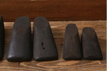 アンティーク雑貨　南会津　やまげんぺい木型(古民具、わらじ、草履)(R-040754)