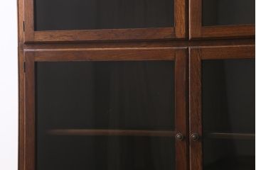アンティーク家具　イギリスアンティーク　オーク材　風格と品が漂うスタッキングブックケース(本箱、収納棚、飾り棚、キャビネット)(R-040769)
