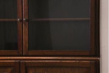 アンティーク家具　イギリスアンティーク　オーク材　風格と品が漂うスタッキングブックケース(本箱、収納棚、飾り棚、キャビネット)(R-040769)
