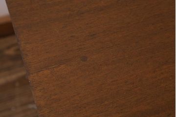 レトロ家具　昭和中期　温かみのあるお部屋作りにおすすめな片袖机(デスク、在宅ワーク、在宅用作業台)(R-040770)