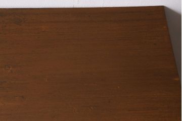 レトロ家具　昭和中期　温かみのあるお部屋作りにおすすめな片袖机(デスク、在宅ワーク、在宅用作業台)(R-040770)
